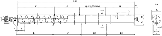 无轴螺旋输送机硫化铵输送机